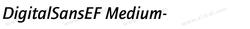 DigitalSansEF Medium字体转换